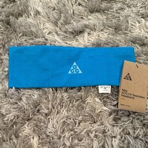 NEW💙USA Olympic Team issued Nike ACG UV seamless teal Headband Taylor Heise